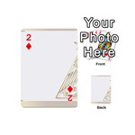 Christmas Tree Star Playing Cards Double Sided (Mini) Front - Diamond2