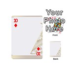 Christmas Tree Star Playing Cards Double Sided (Mini) Front - Diamond10