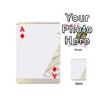 Christmas Tree Star Playing Cards Double Sided (Mini) Front - DiamondA