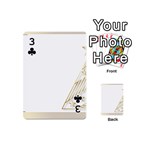 Christmas Tree Star Playing Cards Double Sided (Mini) Front - Club3