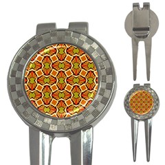Geometry Shape Retro 3-in-1 Golf Divots by HermanTelo