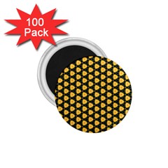 Pattern Halloween Pumpkin Color Yellow 1 75  Magnets (100 Pack)  by HermanTelo