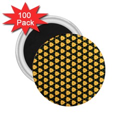 Pattern Halloween Pumpkin Color Yellow 2 25  Magnets (100 Pack)  by HermanTelo