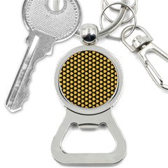 Pattern Halloween Pumpkin Color Yellow Bottle Opener Key Chain by HermanTelo