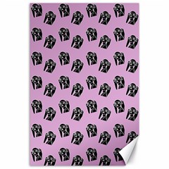 Girl Face Lilac Canvas 24  X 36  by snowwhitegirl