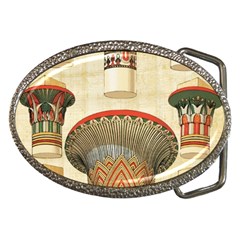 Egyptian Architecture Column Belt Buckles by Sapixe