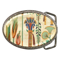 Egyptian Paper Papyrus Hieroglyphs Belt Buckles by Sapixe