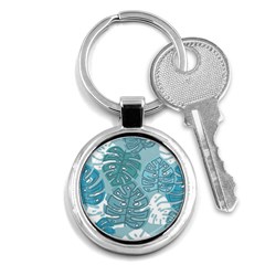 Pattern Leaves Banana Key Chain (round) by HermanTelo