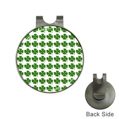 Shamrocks Clover Green Leaf Hat Clips With Golf Markers by HermanTelo