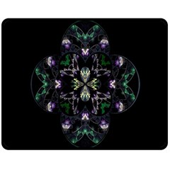 Fractal Fractal Art Texture Double Sided Fleece Blanket (medium)  by Sapixe