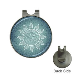 Sun Abstract Summer Hat Clips With Golf Markers by HermanTelo