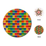 Background Colorful Abstract Playing Cards (Round) Front