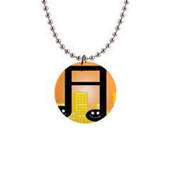 Abstract Anthropomorphic Art 1  Button Necklace by Bajindul