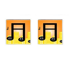 Abstract Anthropomorphic Art Cufflinks (square) by Bajindul