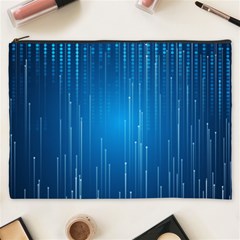 Abstract Rain Space Cosmetic Bag (xxxl) by Bajindul