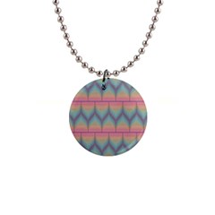 Pattern Background Texture Colorful 1  Button Necklace by Bajindul