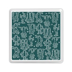Doodle Pattern Memory Card Reader (square) by Valentinaart