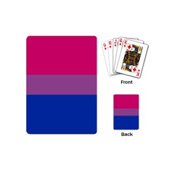 Bisexual Pride Flag Bi Lgbtq Flag Playing Cards Single Design (mini) by lgbtnation