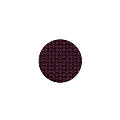 Argyle Dark Purple Yellow Pattern 1  Mini Buttons by BrightVibesDesign