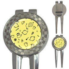 Tea Seamless Pattern Teatime 3-in-1 Golf Divots by Nexatart