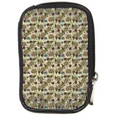 Distressed Cracked Doll Head Pattern Compact Camera Leather Case by snowwhitegirl