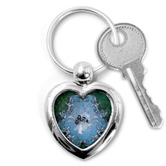 Surfboard With Dolphin Key Chain (heart) by FantasyWorld7