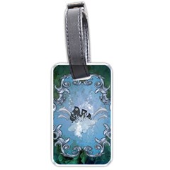 Surfboard With Dolphin Luggage Tag (one Side) by FantasyWorld7