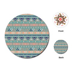 Tribal Playing Cards Single Design (round) by Sobalvarro