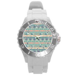 Tribal Round Plastic Sport Watch (l) by Sobalvarro