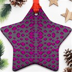 Roses So Beautiful Just For Love From Sky Star Ornament (Two Sides) Back