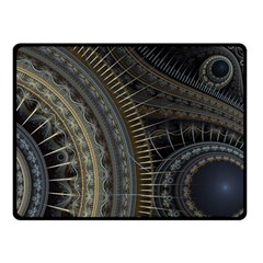 Fractal Spikes Gears Abstract Fleece Blanket (small) by Pakrebo