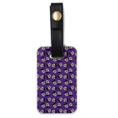 Daisy Purple Luggage Tag (one Side) by snowwhitegirl