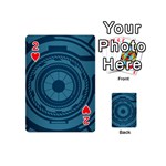 Technology Background Binary Playing Cards 54 Designs (Mini) Front - Heart2