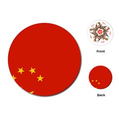 Chinese Flag Flag Of China Playing Cards Single Design (round) by FlagGallery