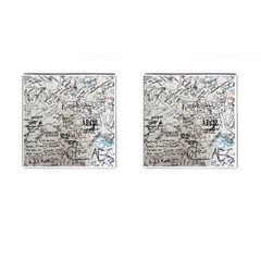 Messages Note Notitiebord Memo Cufflinks (square) by Pakrebo