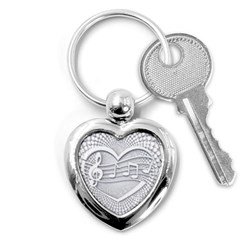 Circle Music Key Chain (heart) by HermanTelo