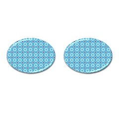 Blue Pattern Cufflinks (oval) by HermanTelo