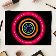 Neon Light Abstract Cosmetic Bag (xl) by Bajindul