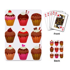Chocolate Cake Muffin Playing Cards Single Design (rectangle) by Bajindul