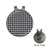 Purple Pattern Texture Hat Clips with Golf Markers Front