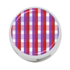 Gingham Pattern Line 4-port Usb Hub (one Side) by HermanTelo