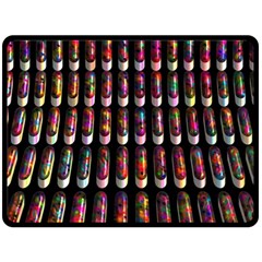 Texture Abstract Double Sided Fleece Blanket (large)  by HermanTelo