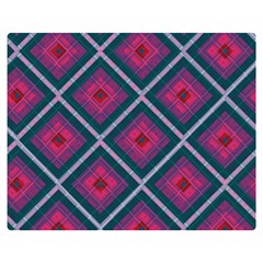 Purple Textile And Fabric Pattern Double Sided Flano Blanket (medium)  by Pakrebo
