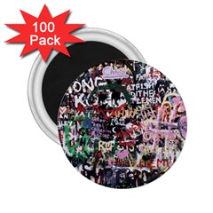 Graffiti Wall Background 2 25  Magnets (100 Pack)  by Pakrebo