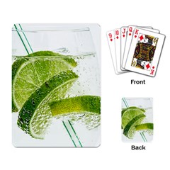 Lime Club Soda Drink Cocktail Playing Cards Single Design (rectangle) by Pakrebo