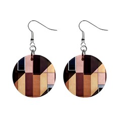 Architectural Design Architecture Building Colors Mini Button Earrings by Pakrebo