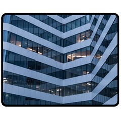Architectural Design Architecture Building Business Double Sided Fleece Blanket (medium)  by Pakrebo