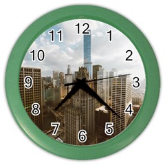 Architectural Design Architecture Buildings City Color Wall Clock by Pakrebo