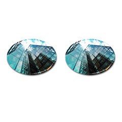 Architectural Design Architecture Building Business Cufflinks (oval) by Pakrebo