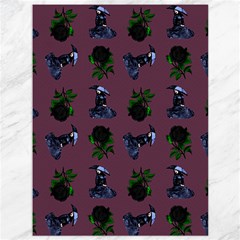 Gothic Girl Rose Mauve Pattern Canvas 36  X 48  by snowwhitegirl
